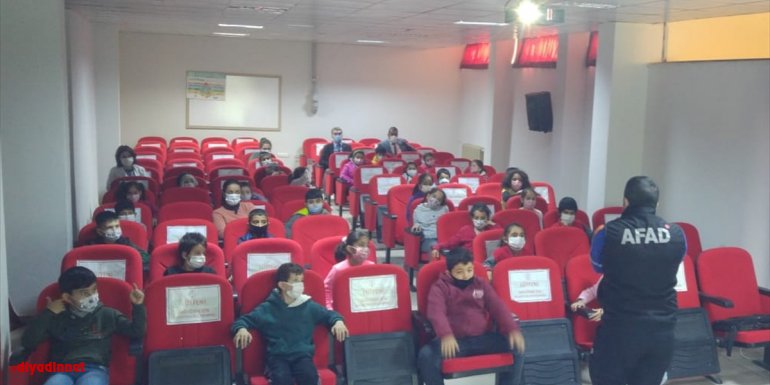 Kale'de öğrencilere afet eğitimi verildi