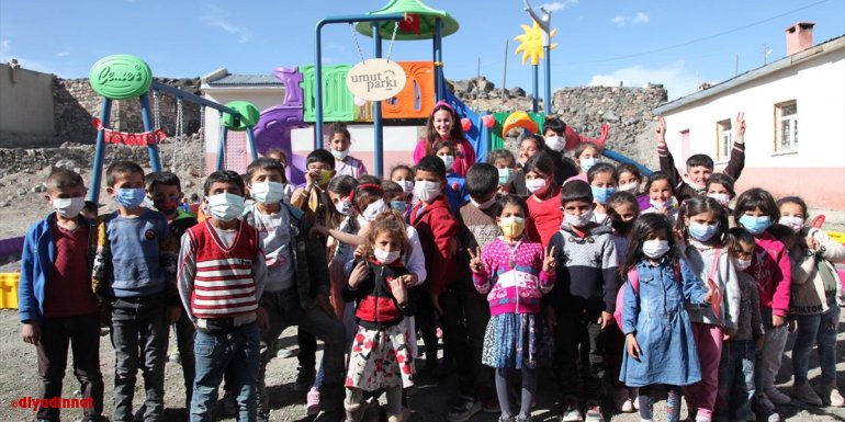 Kars'taki köy okulu parka kavuştu