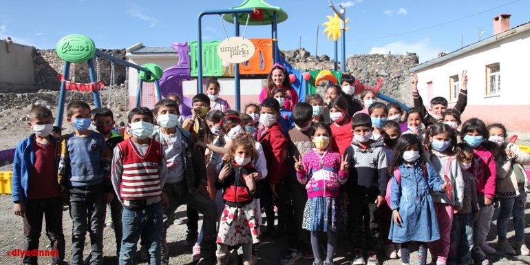 Kars'taki köy okulu parka kavuştu