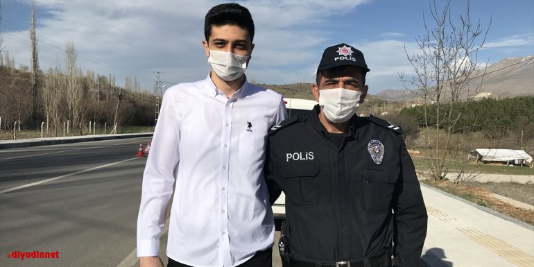 Malatya'da görevli 23 yıllık polis görevini ilk günkü heyecanla yapıyor