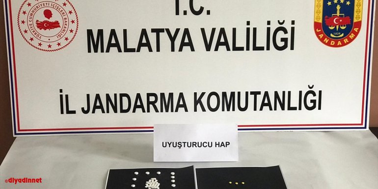 Malatya'da jandarma ekipleri 46 uyuşturucu hap ele geçirdi