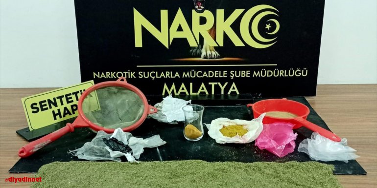 Malatya'da uyuşturucu operasyonlarında yakalanan 5 zanlı tutuklandı