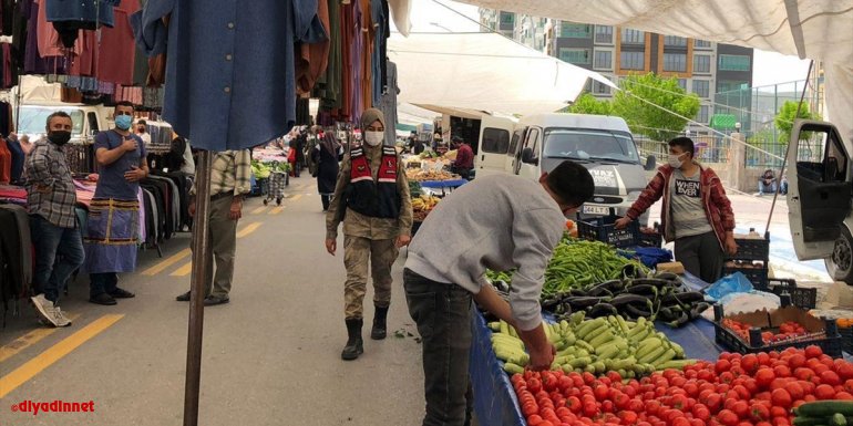 Malatya'da jandarma Kovid-19 tedbirlerini denetledi