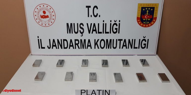 Muş'ta 3 milyon 800 bin lira değerinde gümrük kaçağı platin ele geçirildi