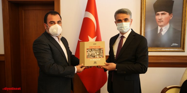 Vali Baruş, AA Gaziantep Bölge Müdürlüğü Başmuhabiri Ramazan Ercan'ı kabul etti