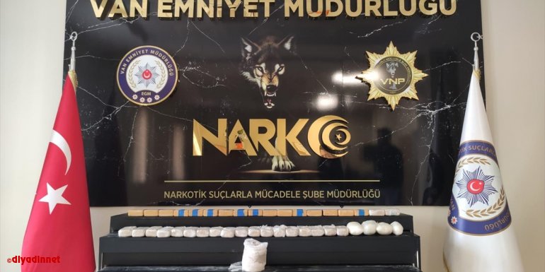 Van'da bir evde 18 kilo 635 gram eroin ele geçirildi