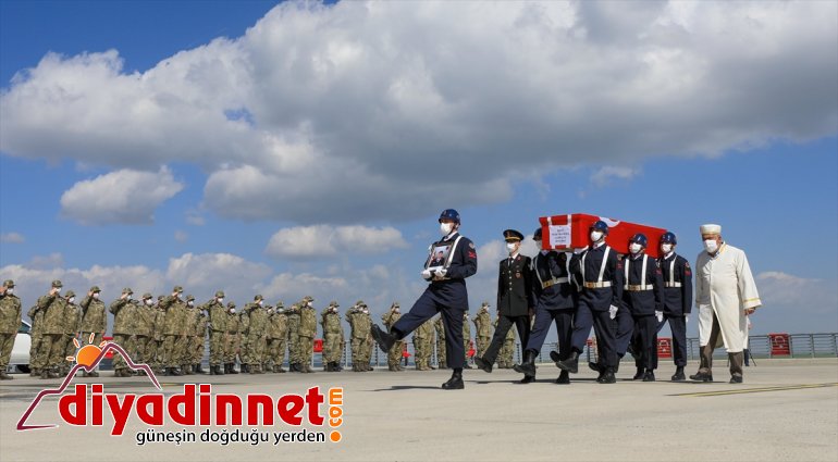 Eren-15 Operasyonu'nda şehit olan asker için Ağrı'da tören düzenlendi