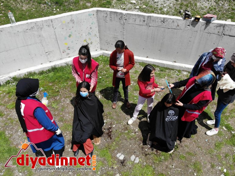 bayram çifte - Kızılay kız çocuklarına gönüllüleri yaşattı kırsaldaki AĞRI 5