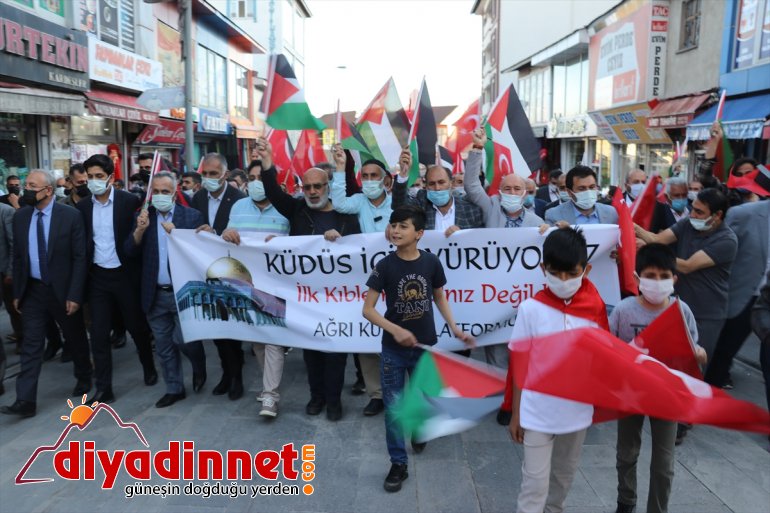 saldırıları yönelik protesto edildi Filistin