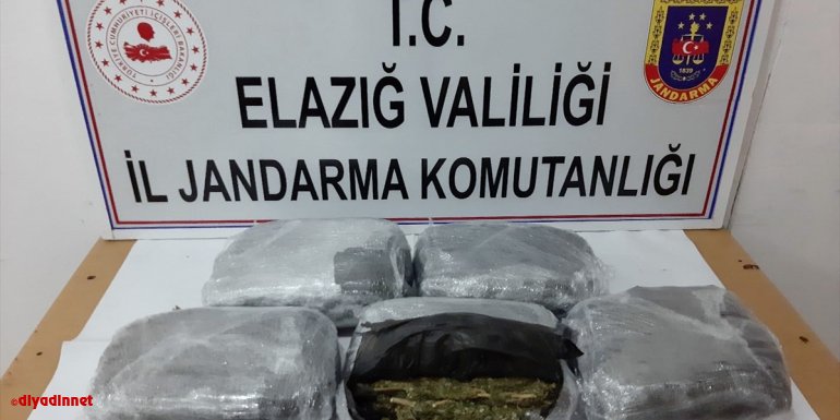 Ankara'ya valizle uyuşturucu sevk etmek isteyen şüpheli Elazığ'da yakalandı