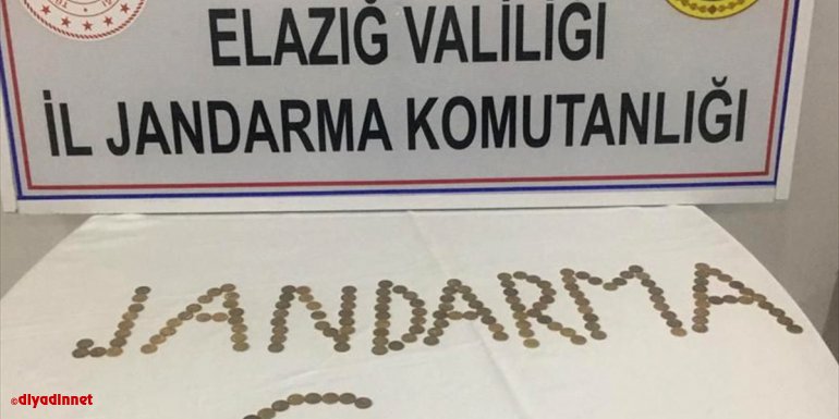 Elazığ'da 186 sikke ele geçirildi, 1 şüpheli yakalandı
