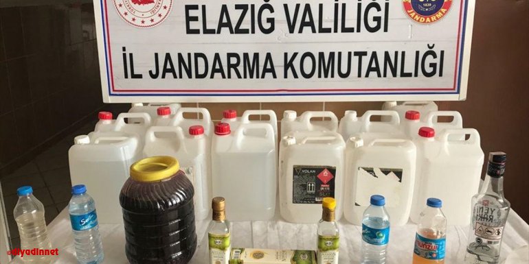 Elazığ'da sahte içki ve kaçakçılık operasyonunda 2 şüpheli gözaltına alındı