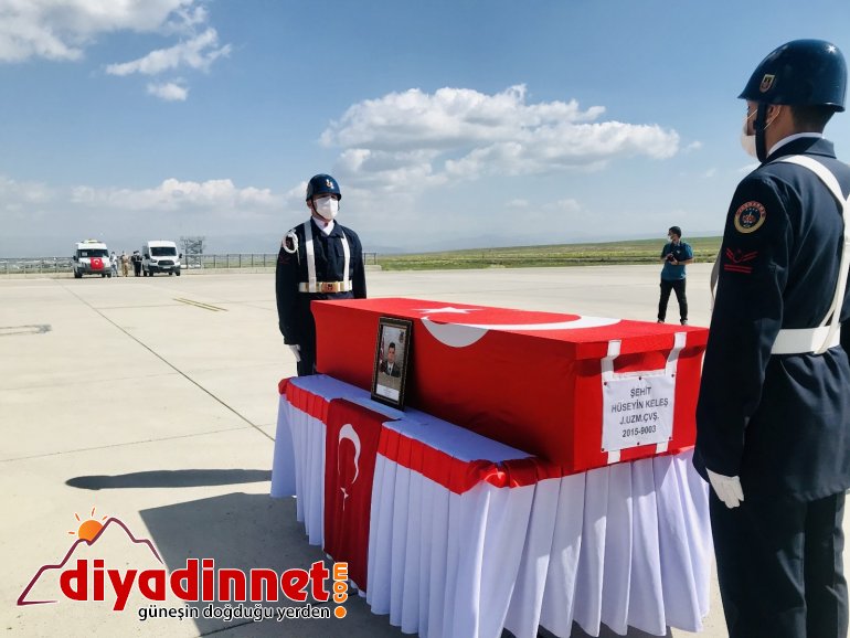 Eren Operasyonunda şehit olan Jandarma Uzman Çavuş Hüseyin Keleş in cenazesi Ankara ya gönderildi5