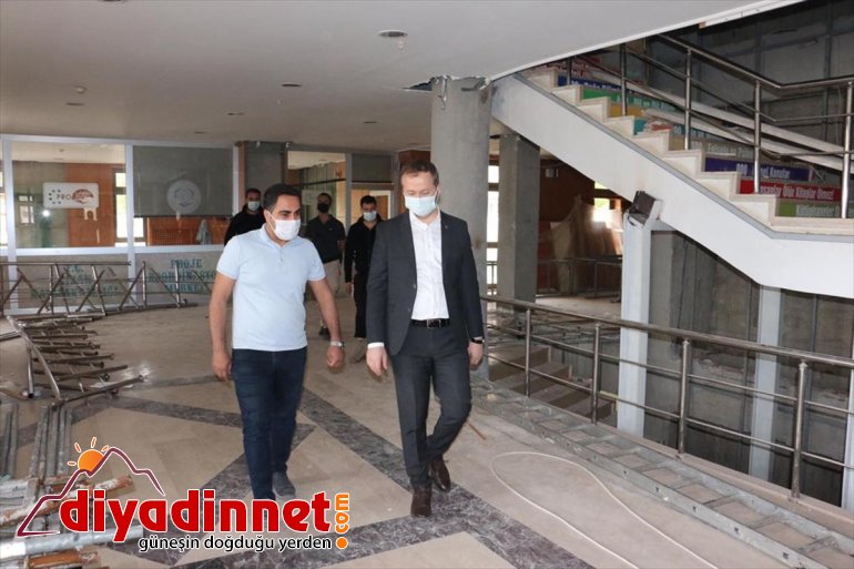 Hizan inceledi Yelek, çalışmalarını Kaymakamı inşaat 2