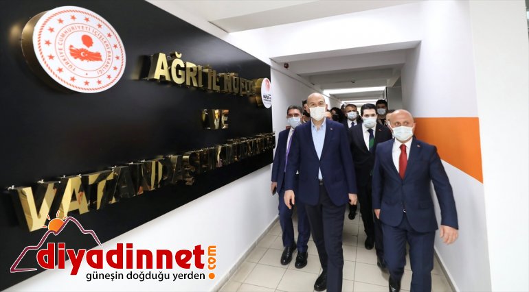 İçişleri Bakanı Süleyman Soylu Ağrı da bazı kurumları ziyaret etti7