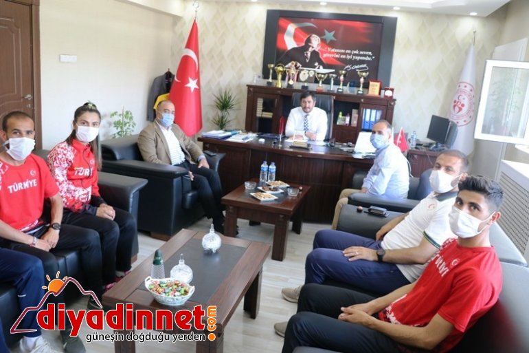 İl Müdürü Çalgan sporcuları tebrik etti1