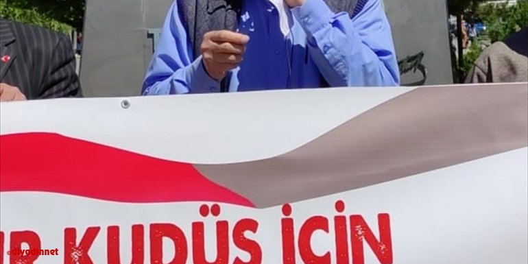 Kars'ta İsrail'in Mescid-i Aksa'ya yönelik saldırıları protesto edildi