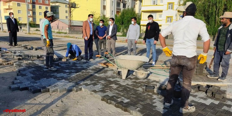 Kaymakam ve Belediye Başkanvekili ilidi, belediye çalışmalarını denetledi