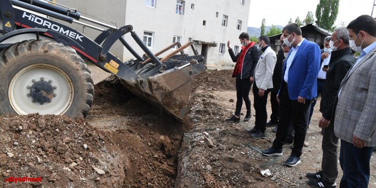 Muş'ta yeni içme suyu hattı devreye alımı için çalışma başlatıldı