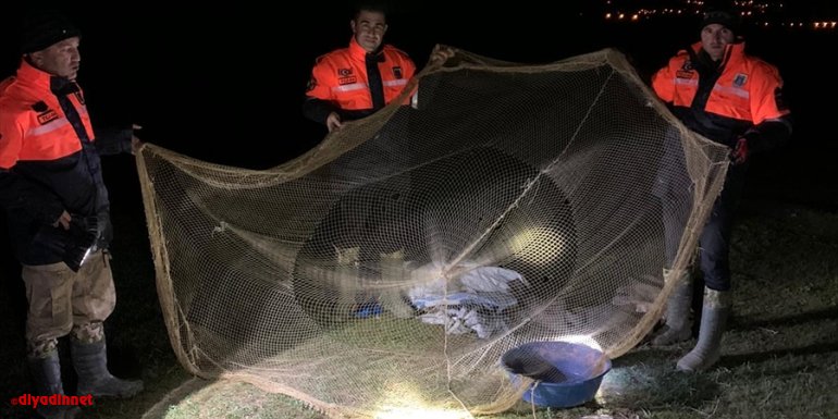 Van'da kaçak inci kefali avlayanlara 15 bin lira ceza kesildi