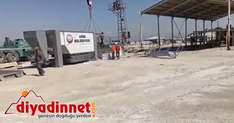 Ağrı'da en büyük asfalt plentinin kurulumu için çalışmalar başladı