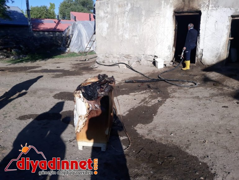 Ağrı da korkutan yangın2