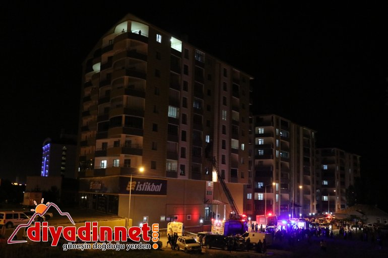 çıkan yangında dumandan bir etkilendi evde Ağrı