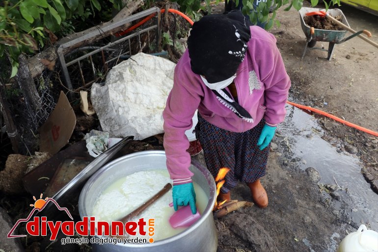 Ağrılı kadınlar kış kahvaltılarının vazgeçilmezi çeçil peynirinin üretimi için zorlu mesaide13