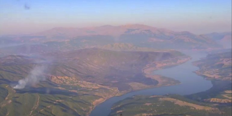 BİNGÖL - Ormanlık alanda çıkan yangın büyük oranda söndürüldü1