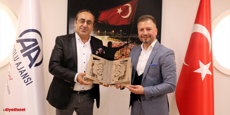 Ceza hakiminden AA Erzurum Bölge Müdürü Tuncay Bekar'a veda ziyareti
