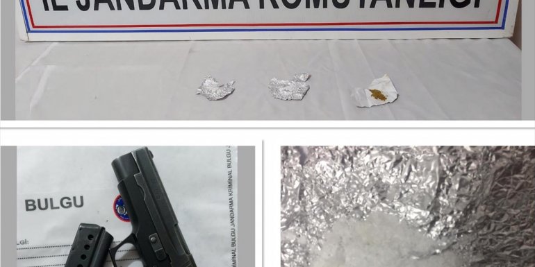 Elazığ'da uyuşturucu ve ruhsatsız tabanca ele geçirildi