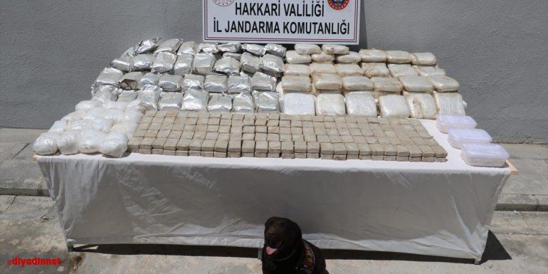 Hakkari'de 163 kilogram eroin yakalandı