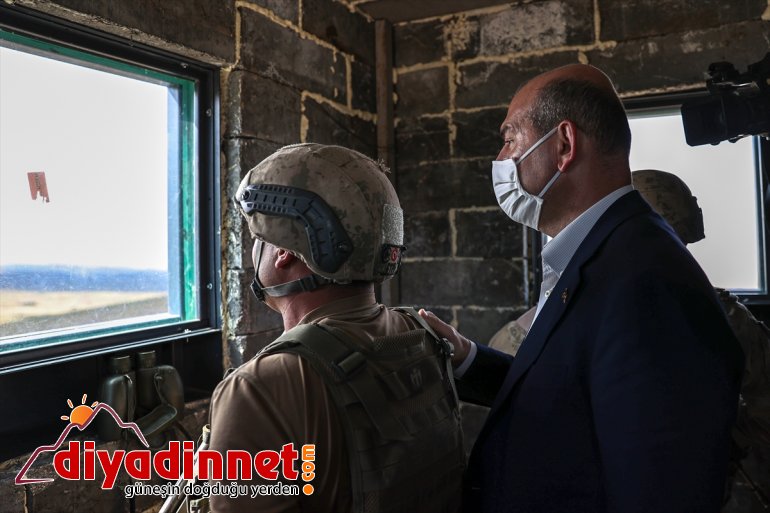 sınır duvarı hattında Soylu, güvenlik çalışmalarını Bakanı yapılan inceledi: İçişleri 18