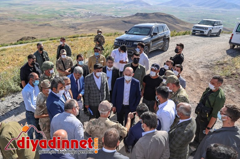 güvenlik duvarı İçişleri Soylu, Bakanı inceledi: hattında sınır çalışmalarını yapılan 20