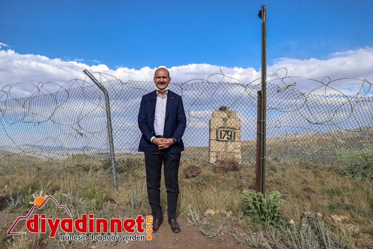 yapılan güvenlik hattında İçişleri Soylu, sınır Bakanı inceledi: duvarı çalışmalarını 22