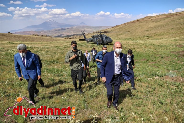 Bakanı sınır İçişleri güvenlik duvarı yapılan hattında Soylu, çalışmalarını inceledi: 8