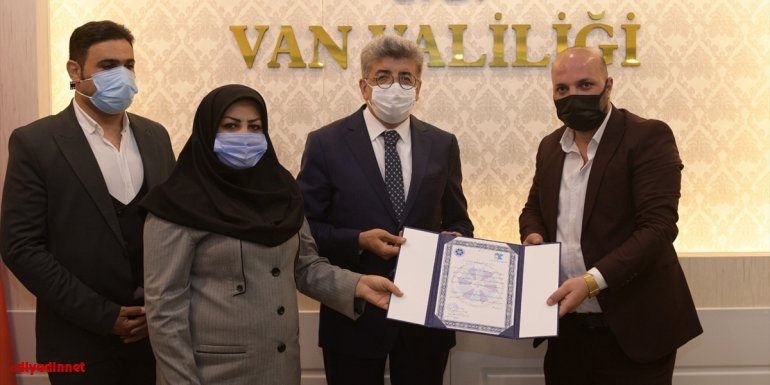 İranlı iş insanları Van Valisi Mehmet Emin Bilmez'i ziyaret etti