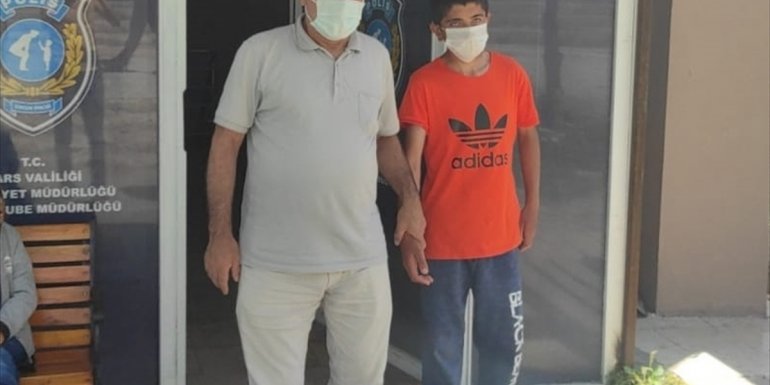 KARS - Kaybolan 15 yaşındaki çocuk bulundu1