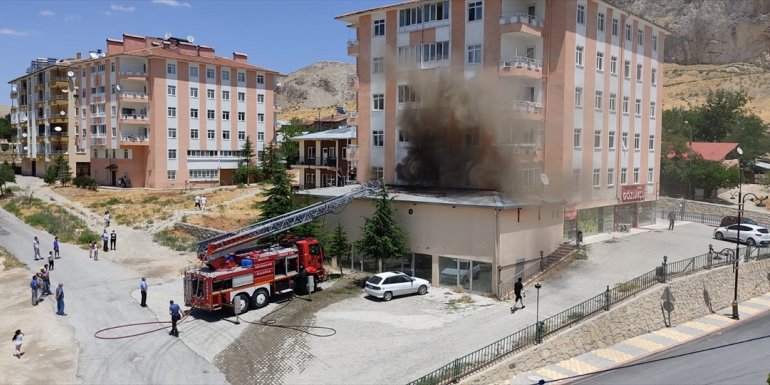 Malatya'da evde çıkan yangın hasara neden oldu