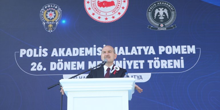 İçişleri Bakanı Soylu, Polis Akademisi Malatya POMEM 26. Dönem Mezuniyet Töreni'nde konuştu: (1)