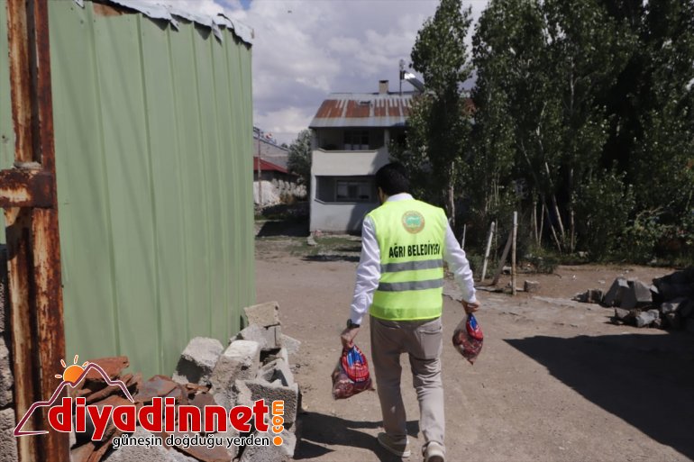 Belediye Ağrı Başkanı kurban eti dağıttı ihtiyaç sahiplerine Sayan 5