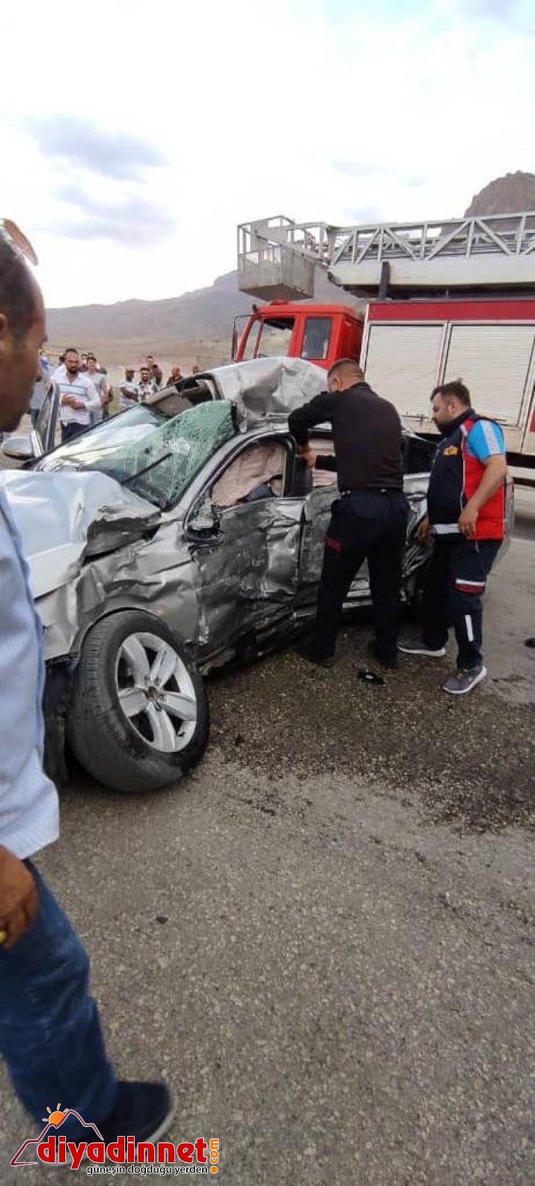 Ağrı da trafik kazası ölü yaralı6