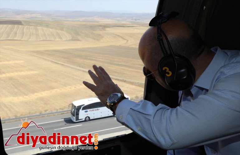 yolunda denetledi Vali Varol, helikopterle Ağrı-İran - bayram AĞRI trafiğini kara 4