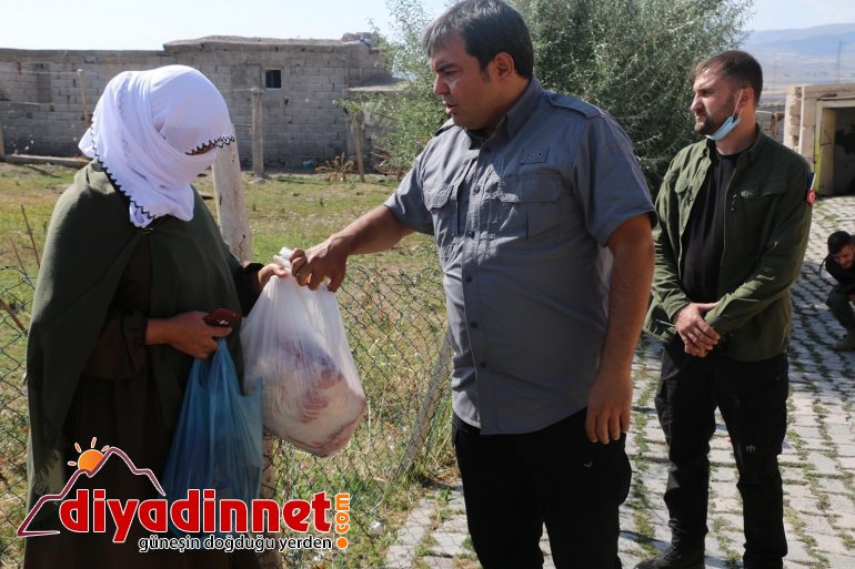 Belçika da yaşayan hayırseverlerin kurbanlıkları Diyadin de kesildi3