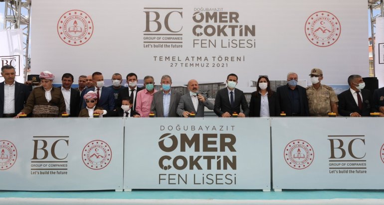 Doğubayazıt Ömer Çoktin Fen Lisesi temel atma töreni4