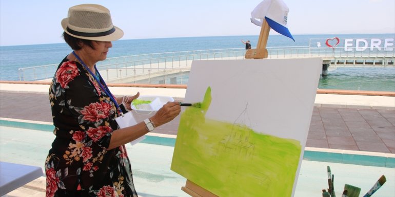 Edremit Belediyesi Ulusal Resim Çalıştayıyla sanatçıları Van