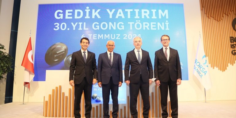 Gedik Yatırım, 30. yılını Borsa İstanbul'da gong töreni ile kutladı
