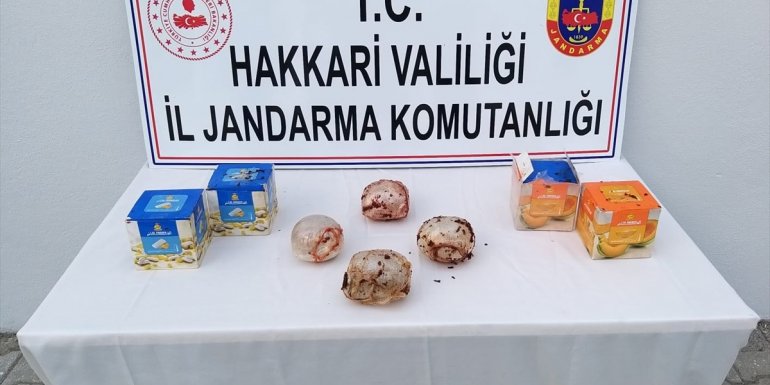Hakkari'de nargile tütünü kutularına gizlenmiş 2 kilo eroin ele geçirildi