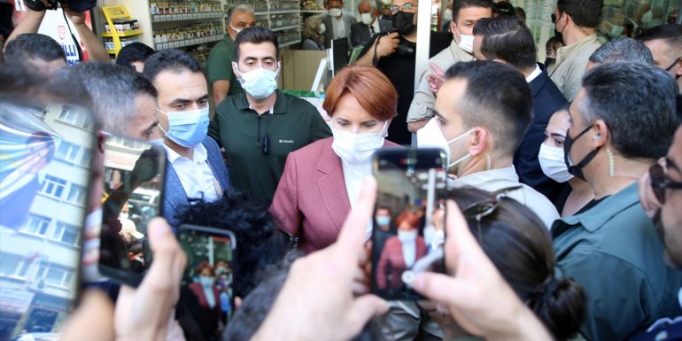 İYİ Parti Genel Başkanı Akşener Malatya'da esnaf ziyareti gerçekleştirdi: