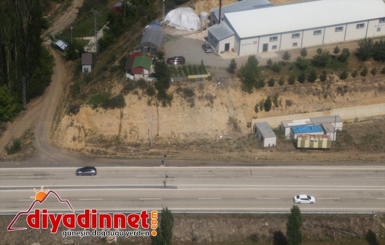 denetledi bayram Erzurum-Artvin kara helikopterle trafiğini yolundaki Jandarma 10